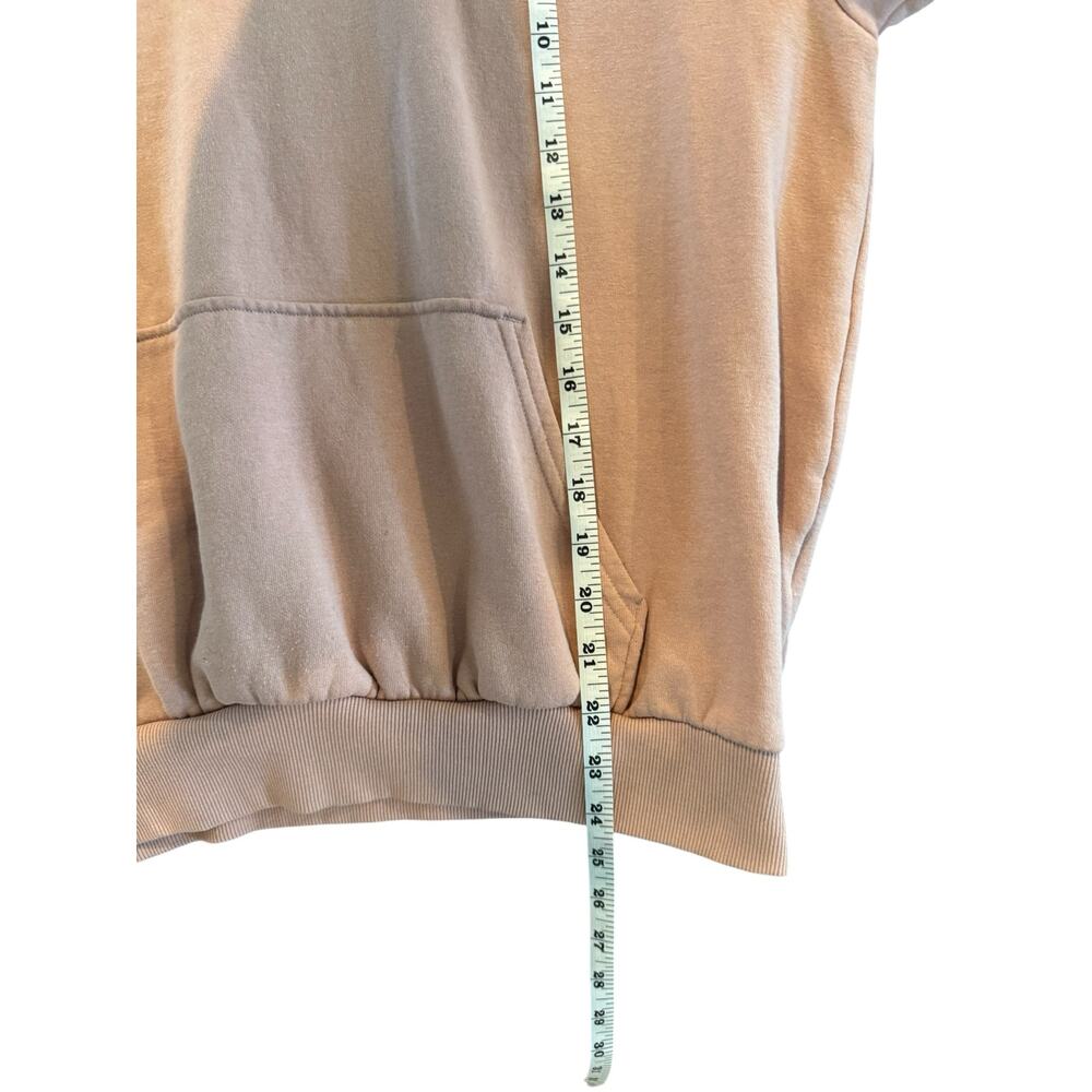 H&M Divided Beige Hoodie Heart Embroidery Women’s Medium Pullover Sweatshirt - Picture 7 of 7